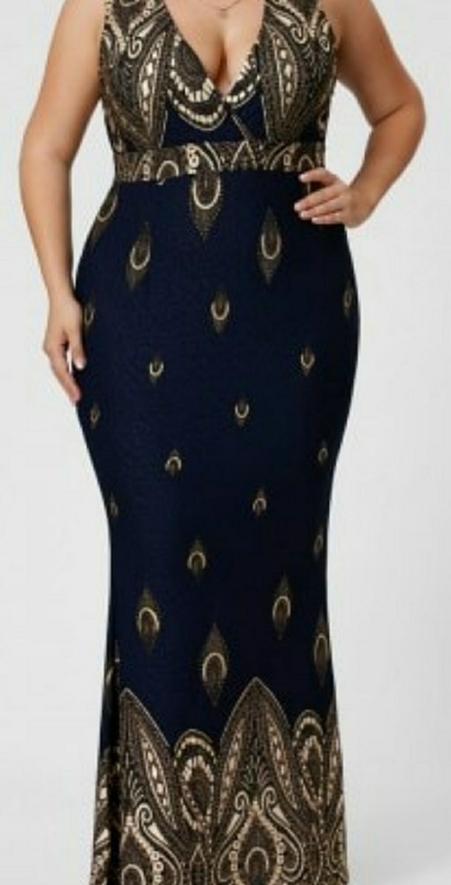 Low cut sleeveless mermaid dress